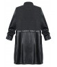 Elegant Fashion Women Stand Collar Long Sleeve Pure Color Patchwork Jacket