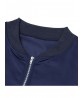 Casual Satin Zip Bomber Women  Jacket With Pockets