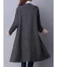 Vintage Long Sleeve Chinese Style Button Long Coat