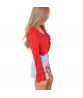 Fashion Women`s Ladies Summer Long Sleeve Shirt Loose Casual Blouse Tops T-Shirt