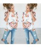 Fashion Women Blouse Top Cotton Blouse Short Sleeve Shirt T-shirt Summer Casual