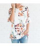 Fashion Women Blouse Top Cotton Blouse Short Sleeve Shirt T-shirt Summer Casual
