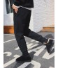 Casual Women Pure Color Pocket Thick Harem Pants