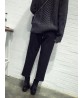 Casual Solid High Waist Harem Wide Leg Pants