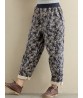 Ethnic Printed Pocket Warm Winter Thicken Pants